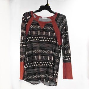 Boho tribal long sleeve